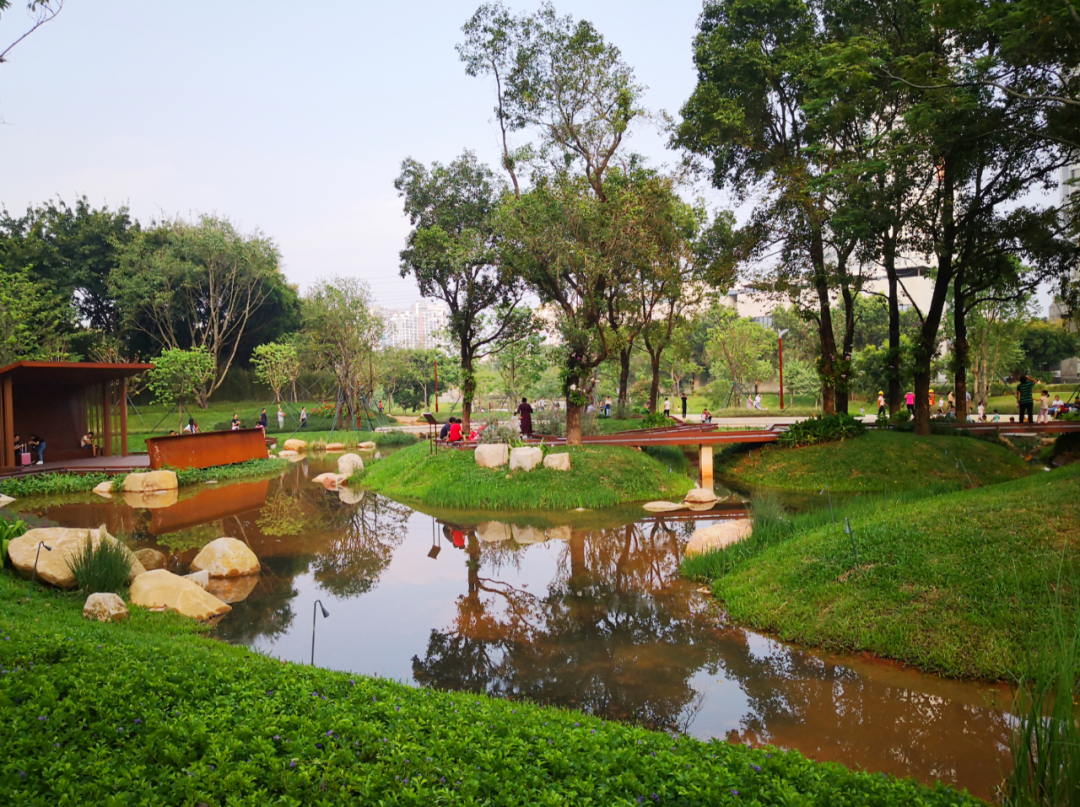 南山遛娃约会消闲圣地，大沙河畔私藏高颜值公园待你来游园