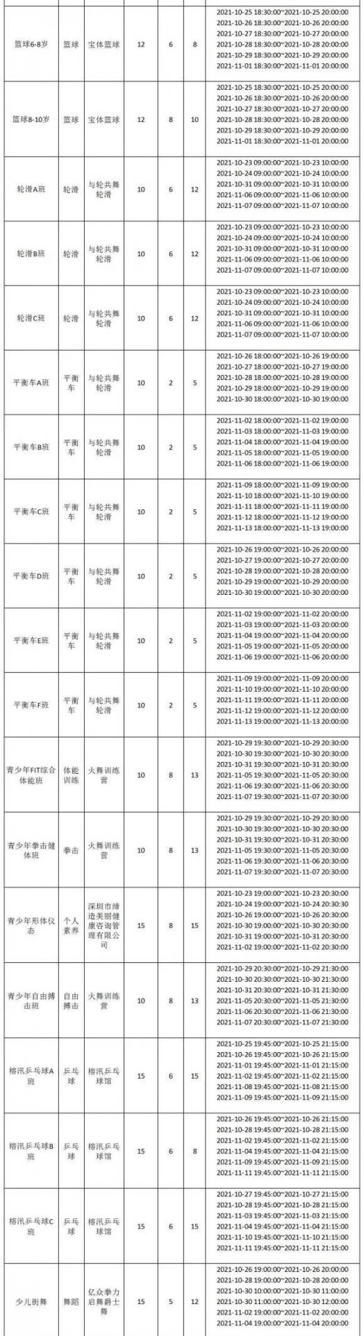 【免费报名】2021年10月-11月宝体公益培训课程即将开启报名